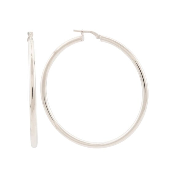 MILOR SILVER Silver Made In Italy Sterling Silver Hoop Earrings - Picture 1 of 2